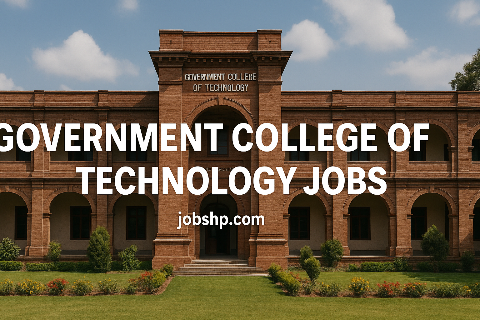 Government College of Technology Jobs 2025 | Latest GCT Vacancies